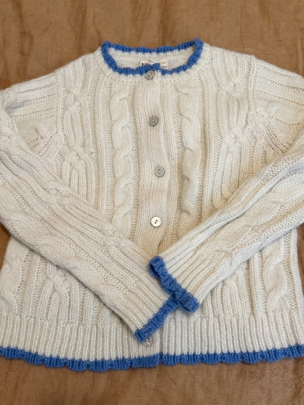 NEW Roller Rabbit Rosella Cable Knit Cardigan - Picture 3 of 6